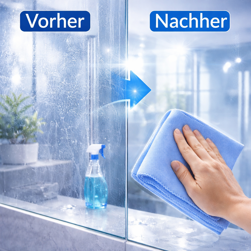 Streifenfreie Glasreinigung – Spiegel und Fenster glänzen