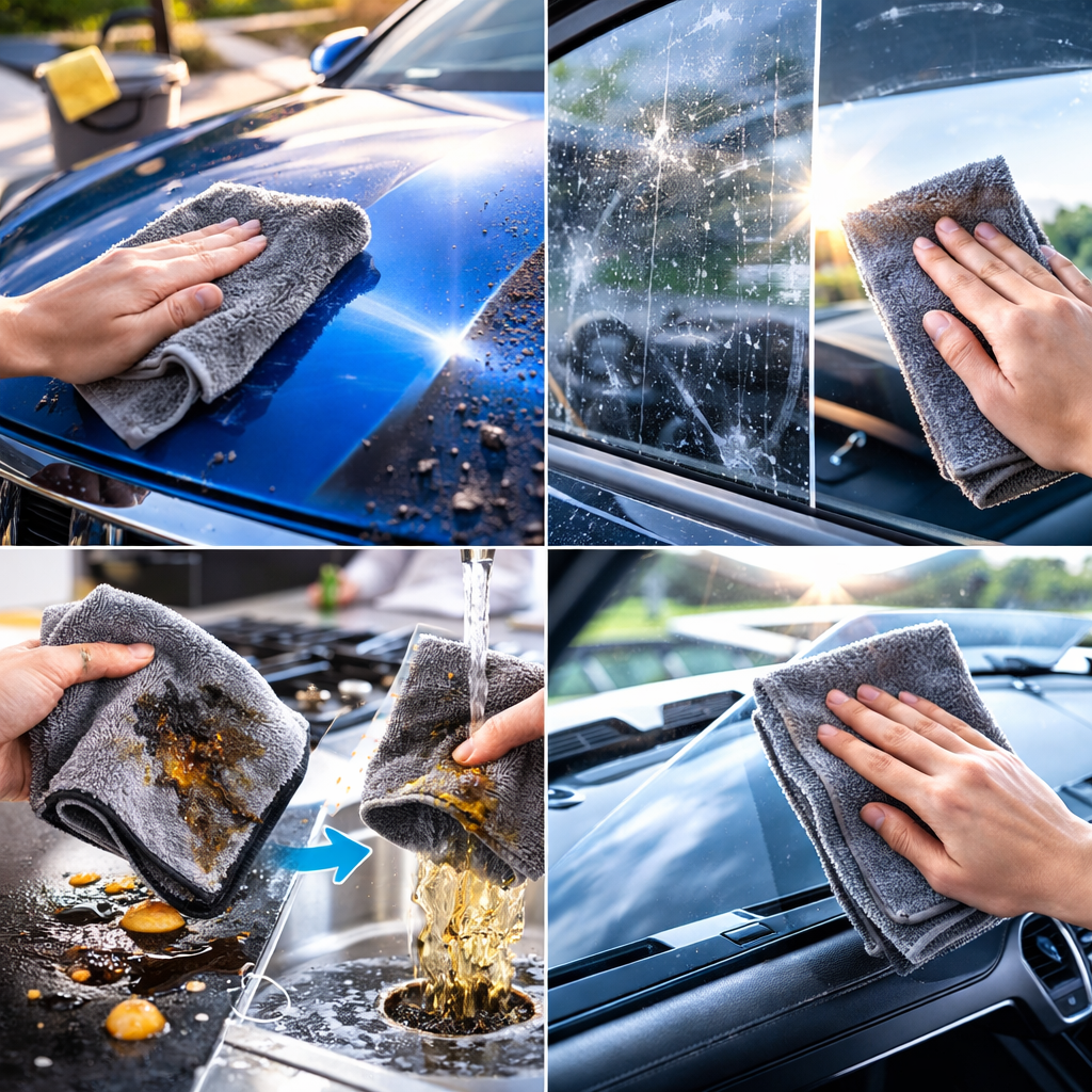 Auto und Autoglas – klares Finish ohne Schlieren